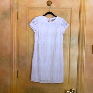 Banana Republic sz4 White lace short-sleeve shift